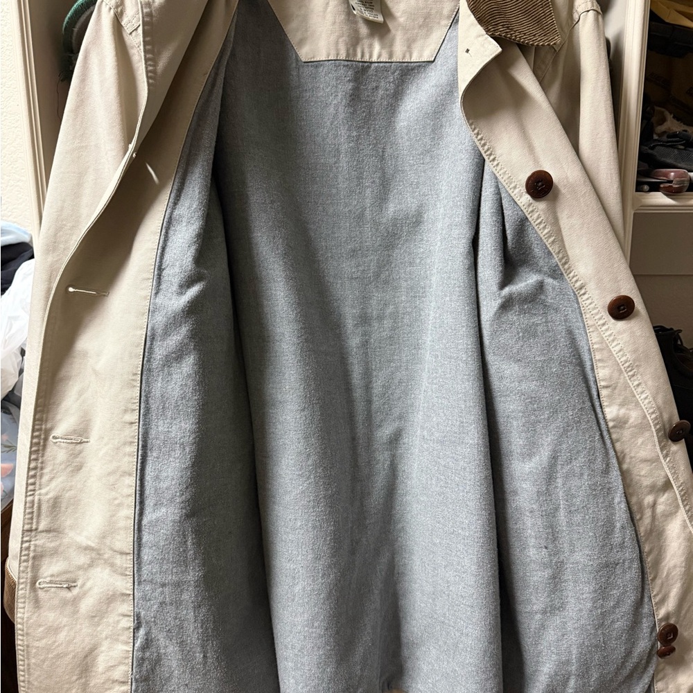 L.L. Bean Women's Cream Barn Coat Large - Picture 7 of 10